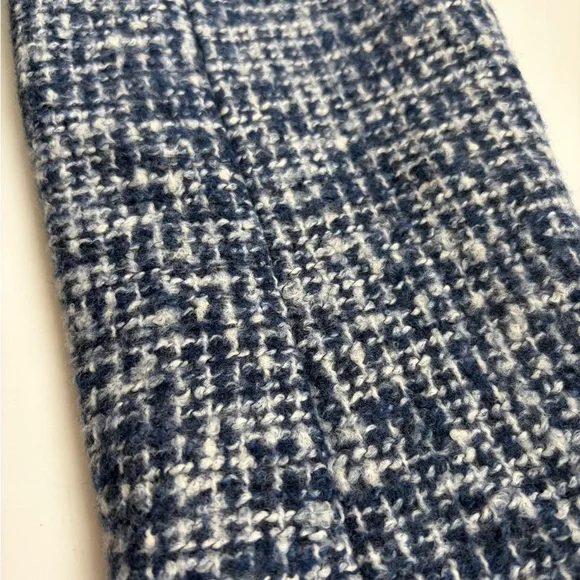 Banana Republic Blue Tweed Belted Blazer Size 10 - Picture 5 of 8